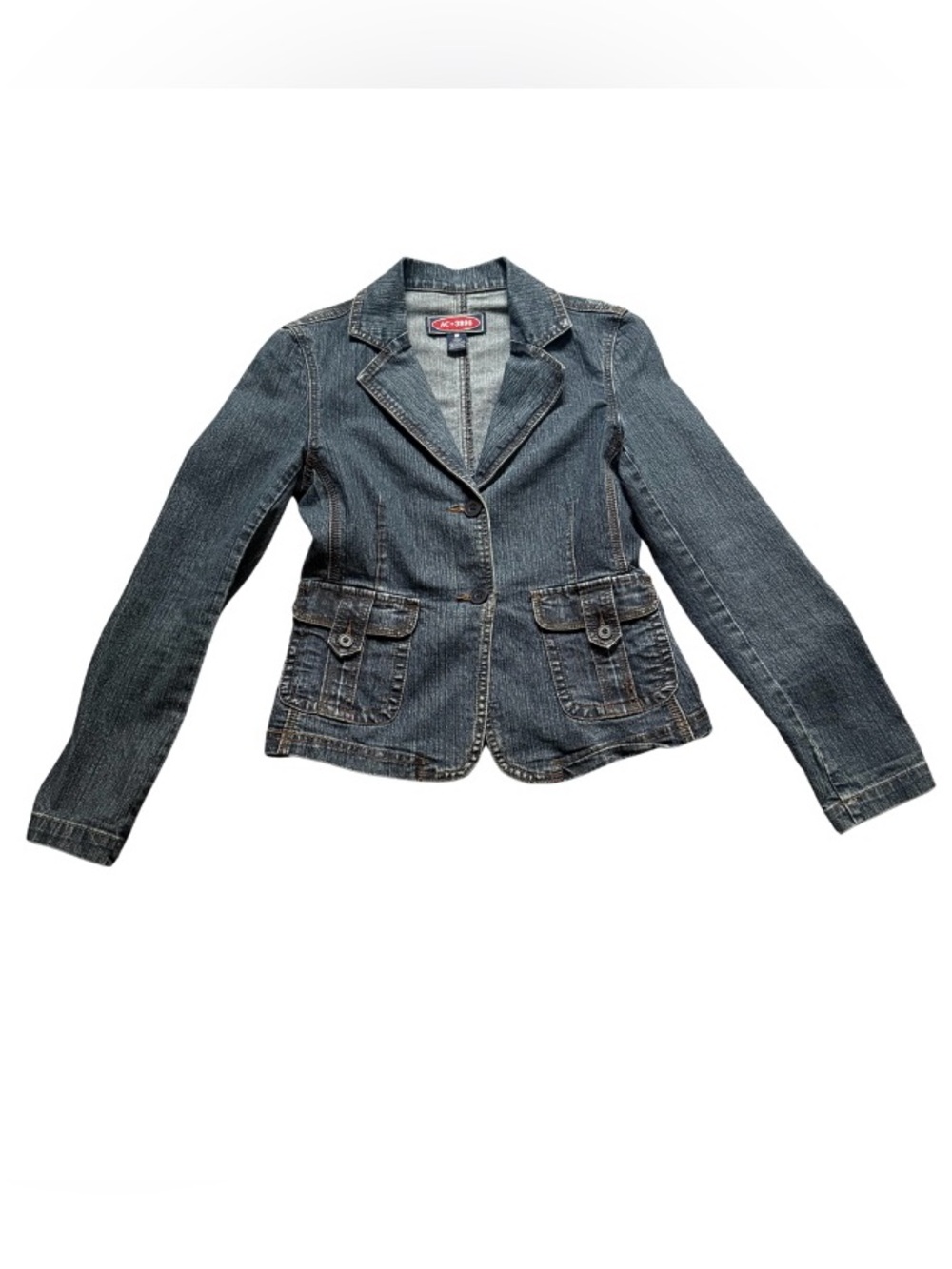 Women’s Dark Blue Denim Blazer Jacket